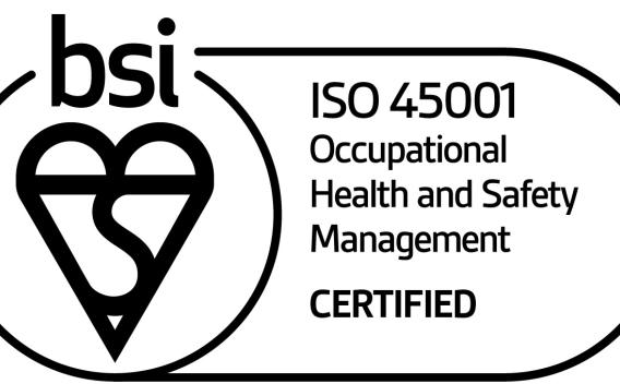 ISO 45001 Occupational Health & Safety Management certified logo