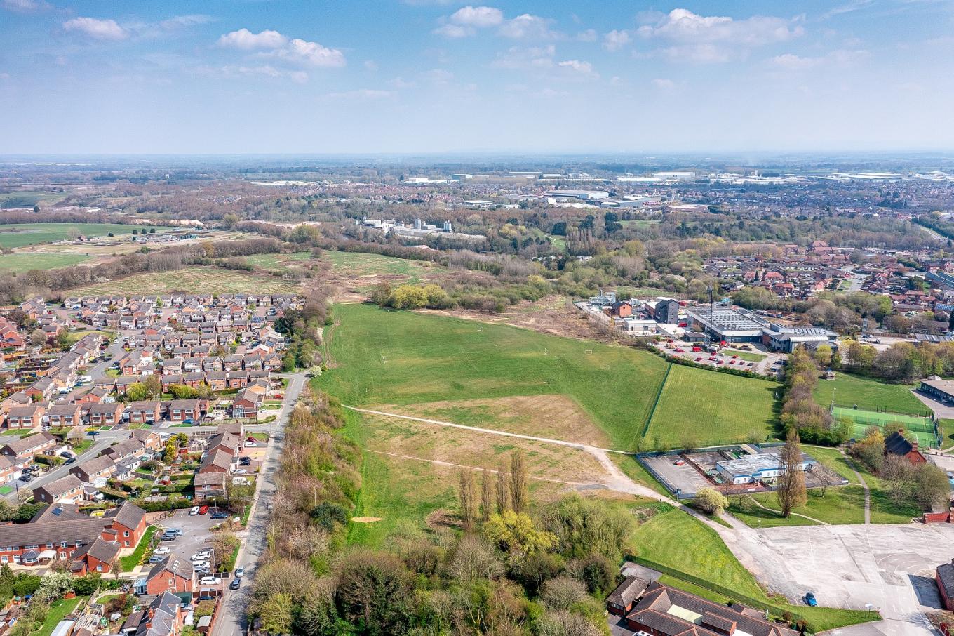 Aerial view of Cheshire Eco Scheme