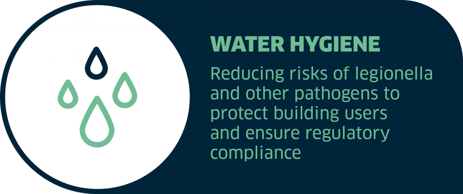graphic showing importance of water hygiene