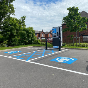 A Genie Point EV charger