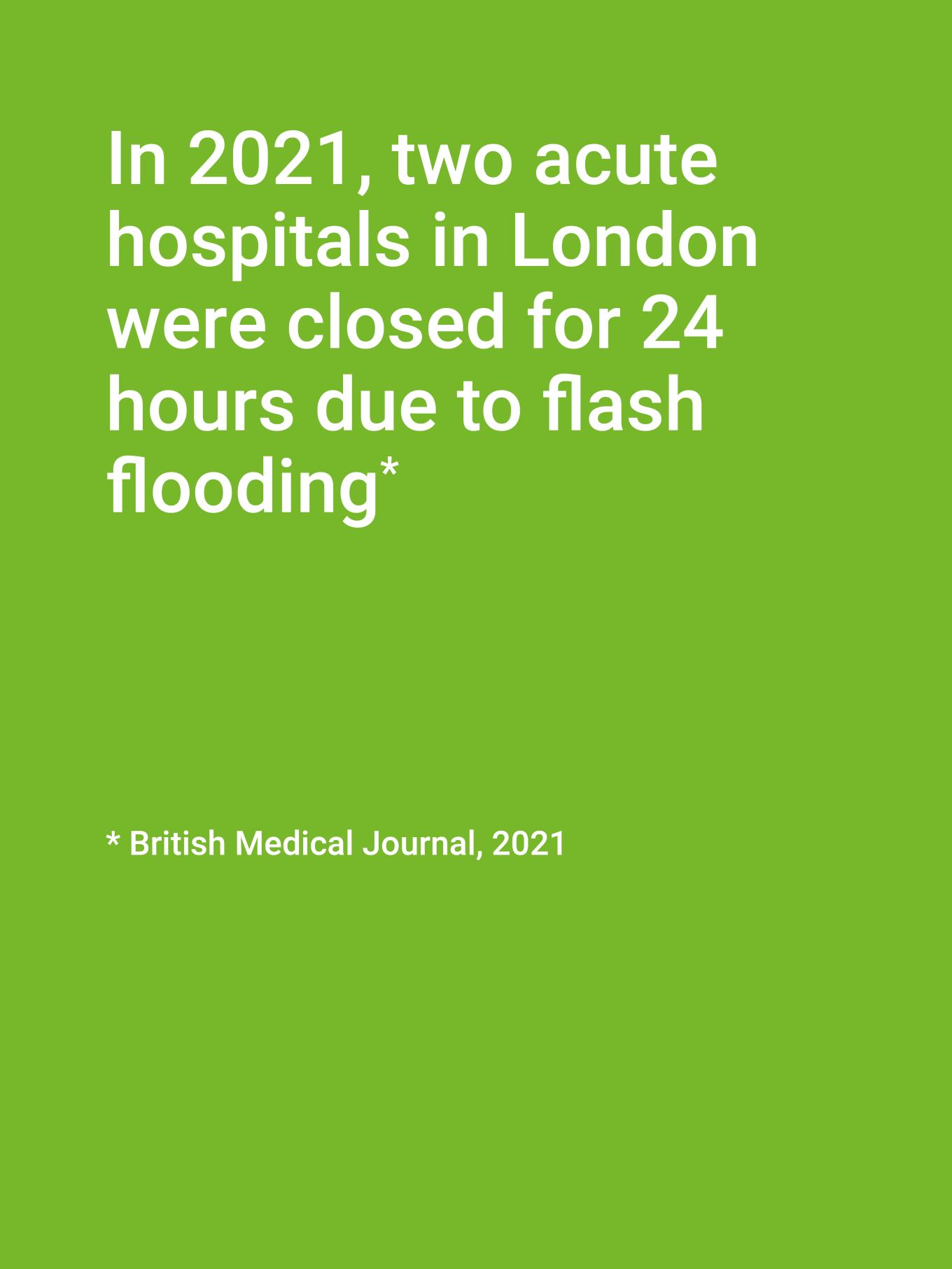 hospitals closed due to flash flooding