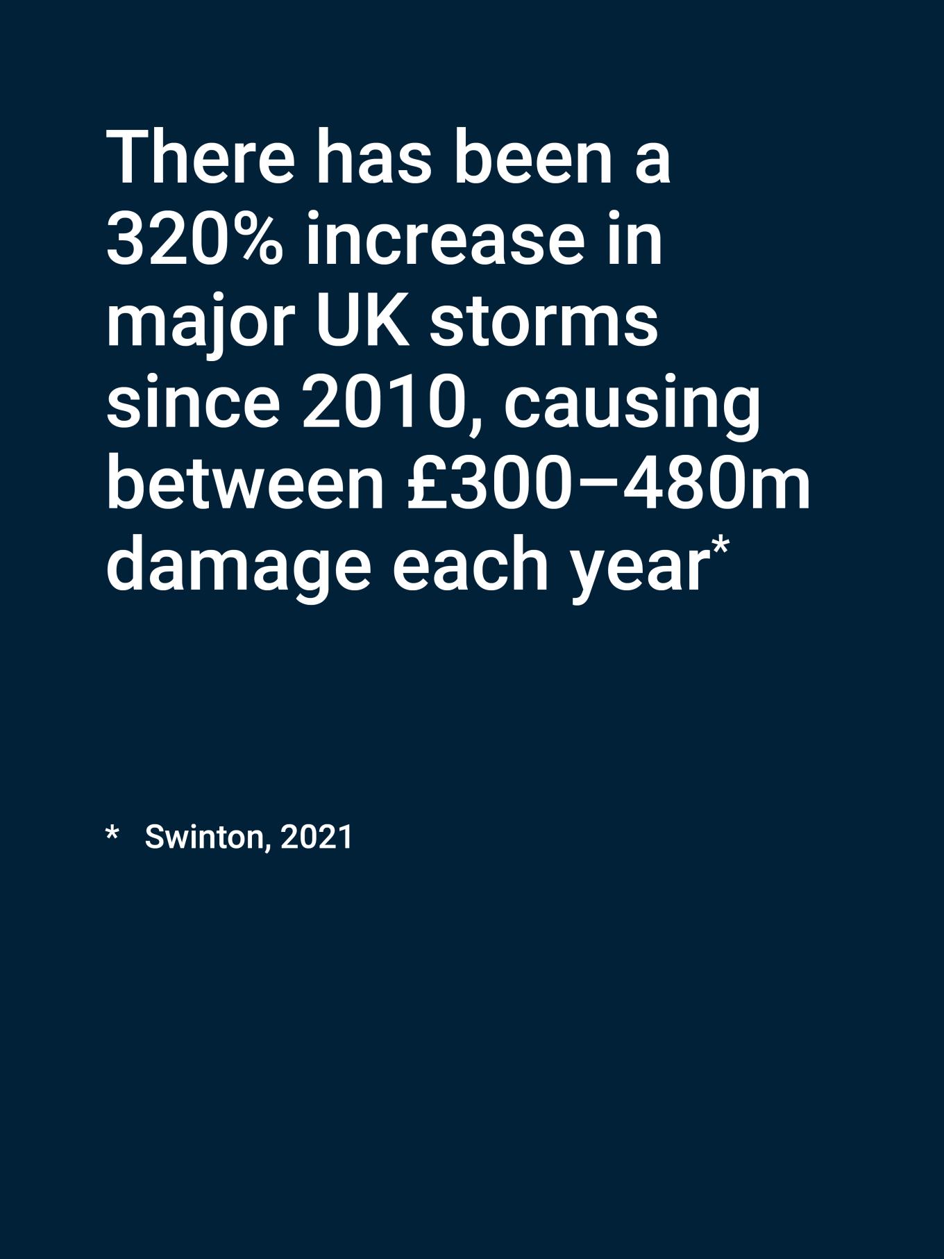 Increase in UK storms
