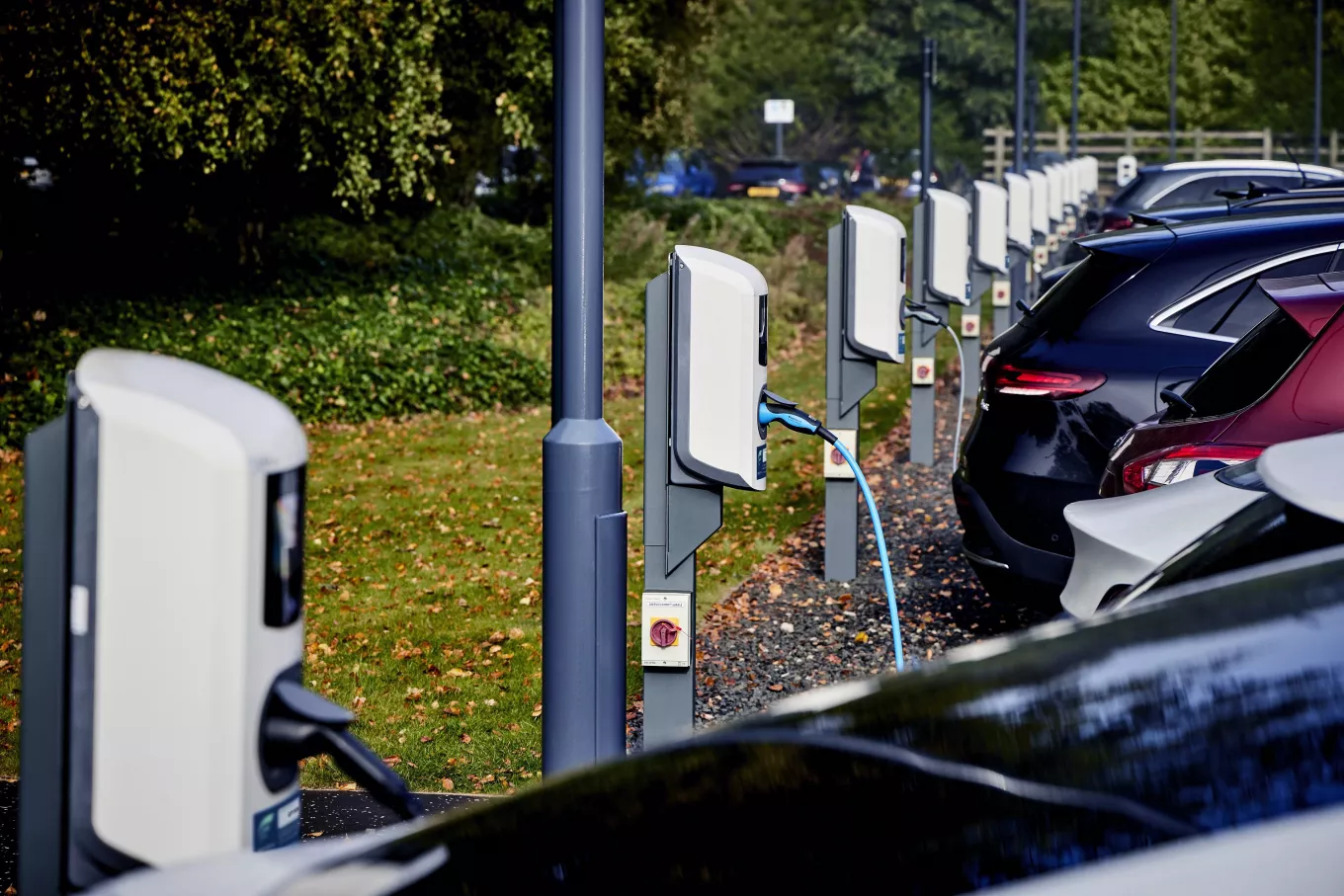 Car Park of EV Chargers