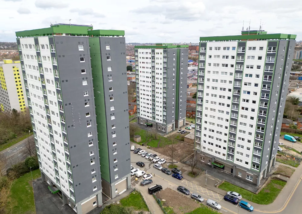 Image of a tower block in Leeds