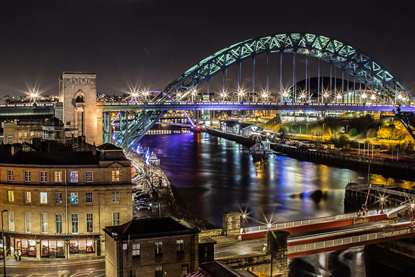 Newcastle upon Tyne by night