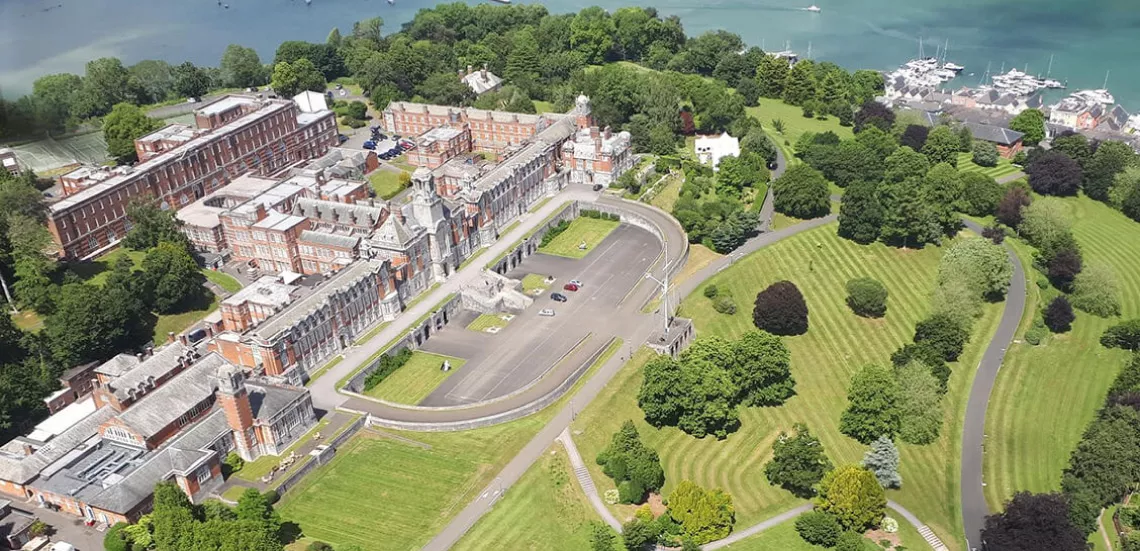 Britannia Royal Naval College in Dartmouth