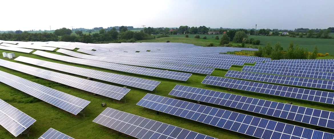 Solar PV Farm in field