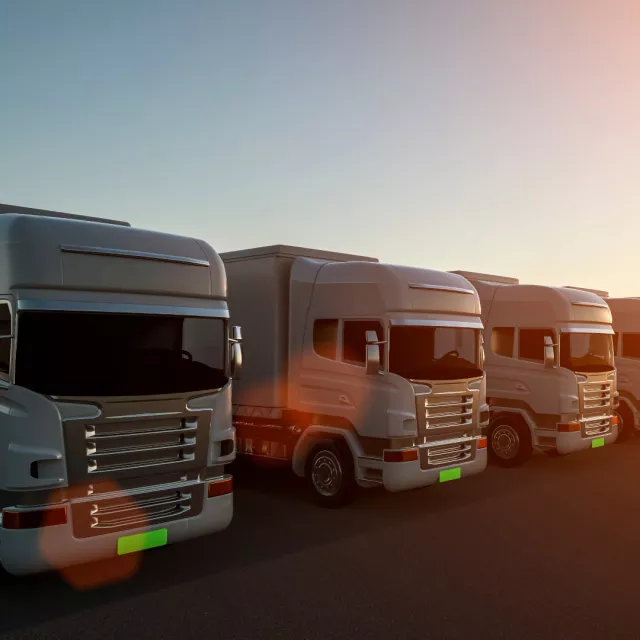 Fleet of trucks