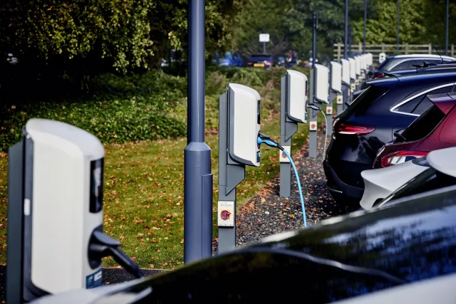 Car Park of EV Chargers