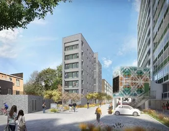 CGI of the revamped Sceaux Gardens Estate