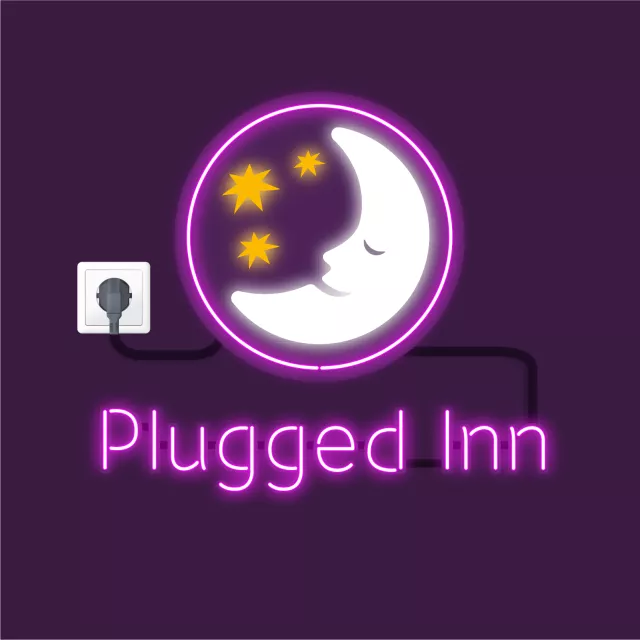 Premier Inn Plugged Inn logo lit up