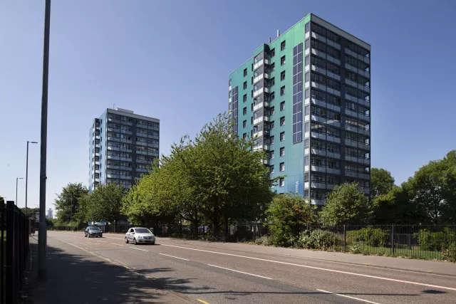Northwards Housing tower blocks in Manchester