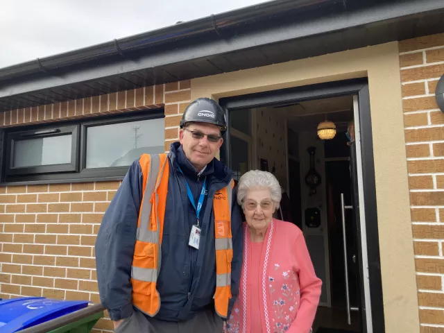 A photo of Maud and Tom at Buckley View homes