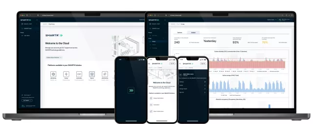IT devices displaying Equans Digital interfaces