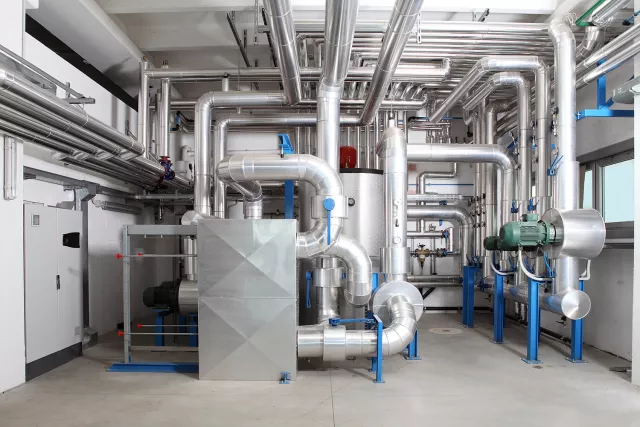 Example of district heating centre