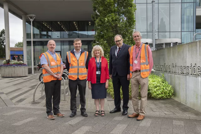 An image of partners from Equans and Rochdale Borough Council 