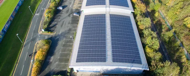 Leeds Public Building with Solar Panels fitted